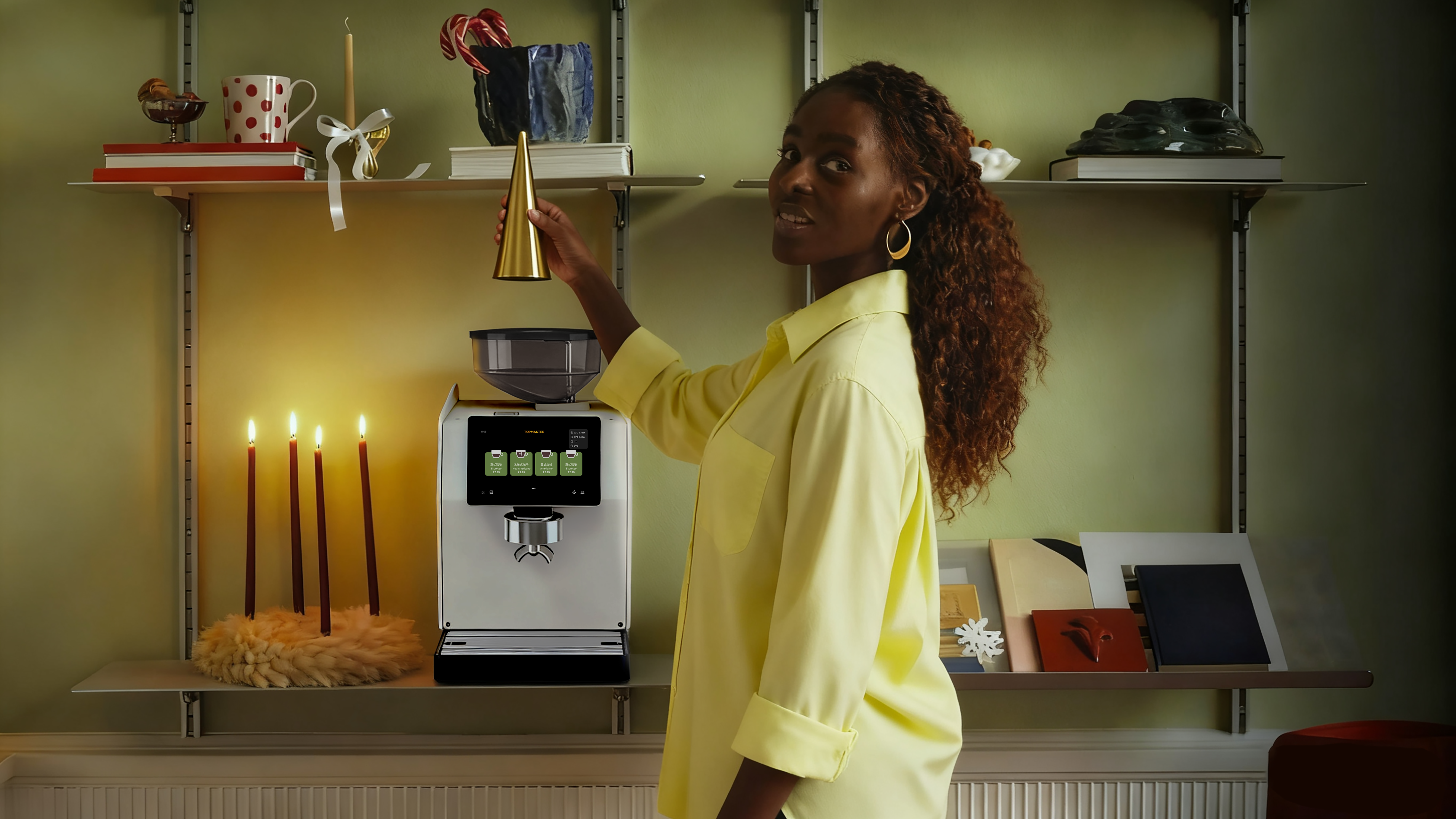 Professional commercial coffee machine in modern cafe setting - MAX Coffee Machines